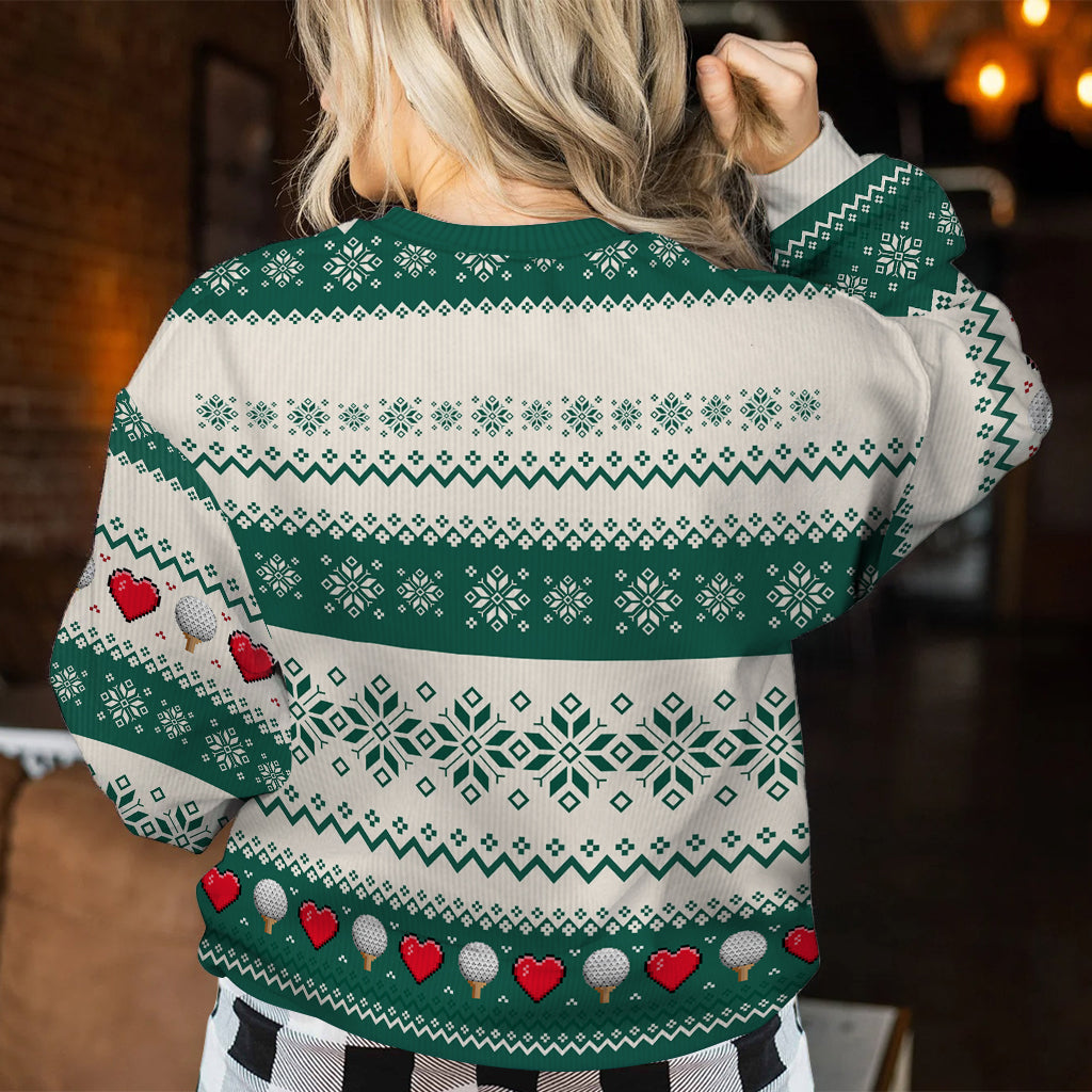 Heimfahrt zu Weihnachten - Personalisierter Golf-Pullover