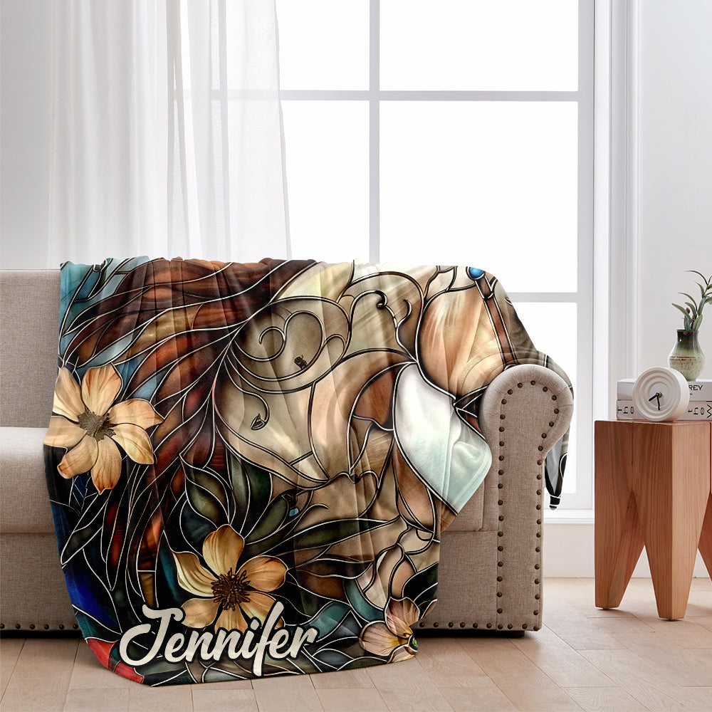 Love Horses - Personalized Horse Blanket