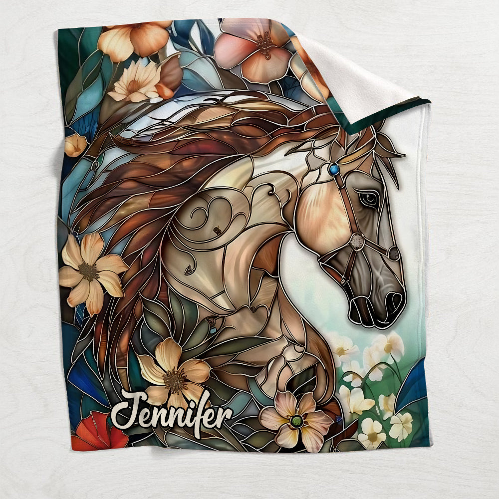 Love Horses - Personalized Horse Blanket