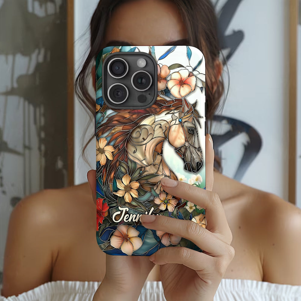 Liebe Pferde – Personalisierte Handyhülle mit Pferdemotiv