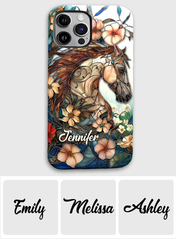 Liebe Pferde – Personalisierte Handyhülle mit Pferdemotiv