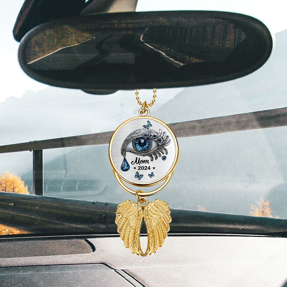 Ich verberge meine Tränen – Personalisierter Gedenkflügel-Anhänger