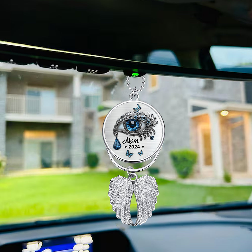 Ich verberge meine Tränen – Personalisierter Gedenkflügel-Anhänger