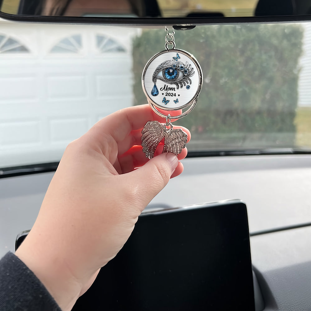 Ich verberge meine Tränen – Personalisierter Gedenkflügel-Anhänger