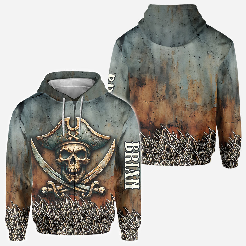 Pirate Skull - Personalized Skull All Over Shirt