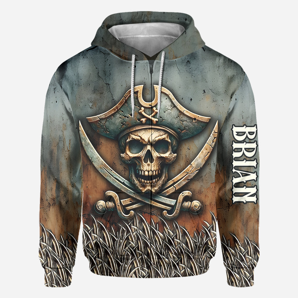 Pirate Skull - Personalized Skull All Over Shirt