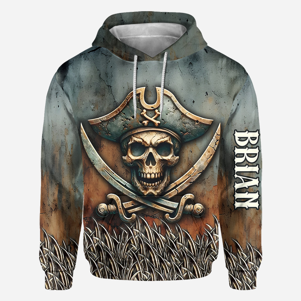 Pirate Skull - Personalized Skull All Over Shirt