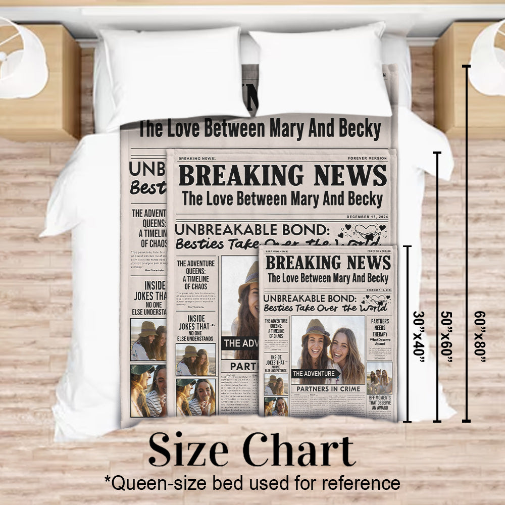 Eilmeldung: Partner in Crime – personalisierte Beste-Freundinnen-Decke