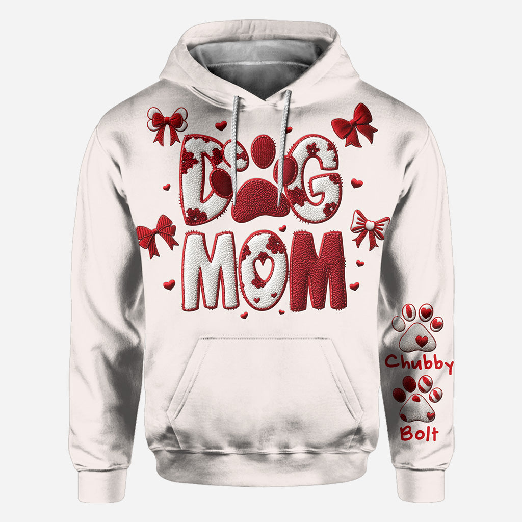 Geschenkidee für Hunde-/Katzenmama zum Valentinstag – personalisiertes T-Shirt mit Katzenmotiv