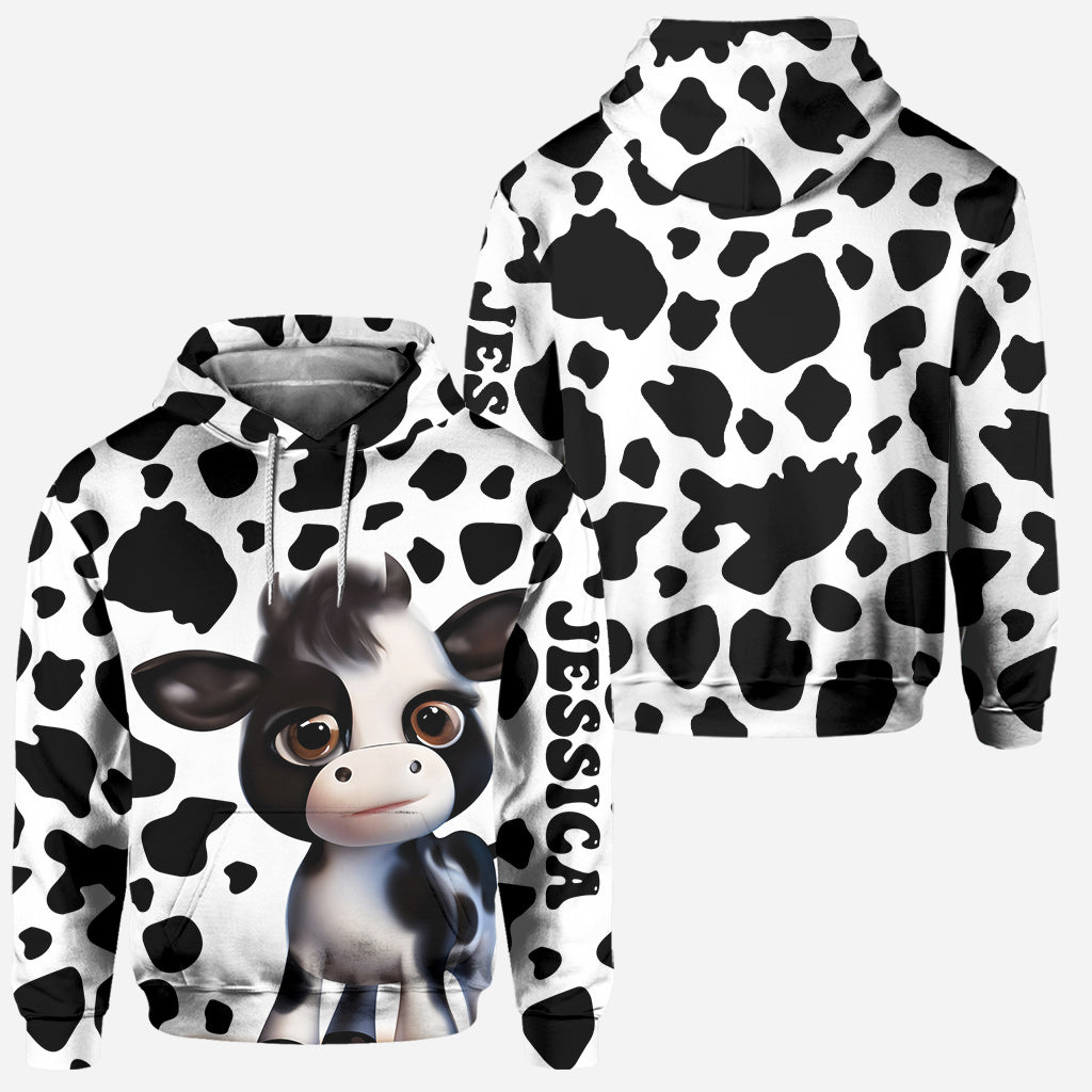 Moody Baby Cow – Personalisierter Kuh-Hoodie und Leggings