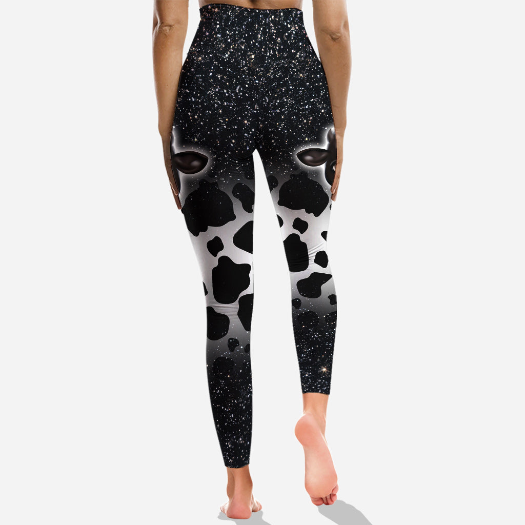 Moody Baby Cow – Personalisierter Kuh-Hoodie und Leggings