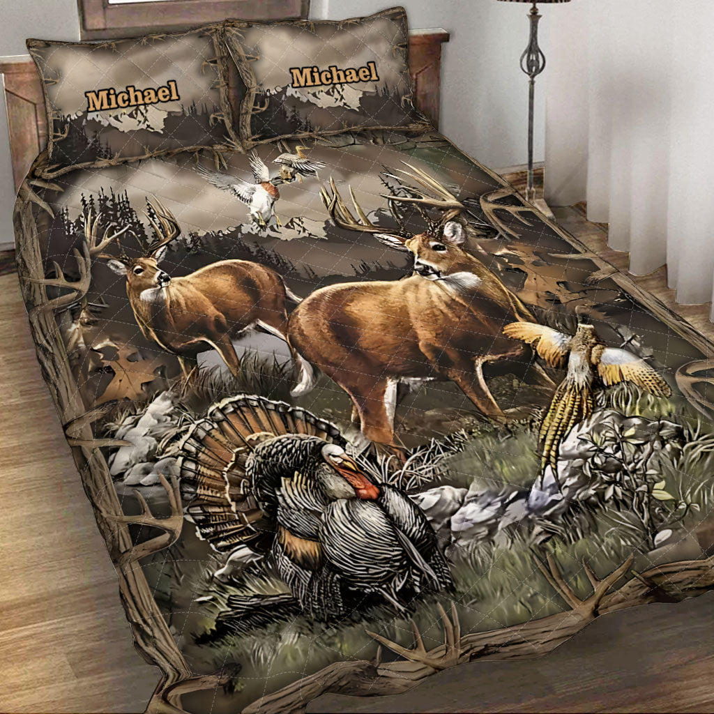 Liebe zur Jagd – Personalisiertes Jagd-Quilt-Set