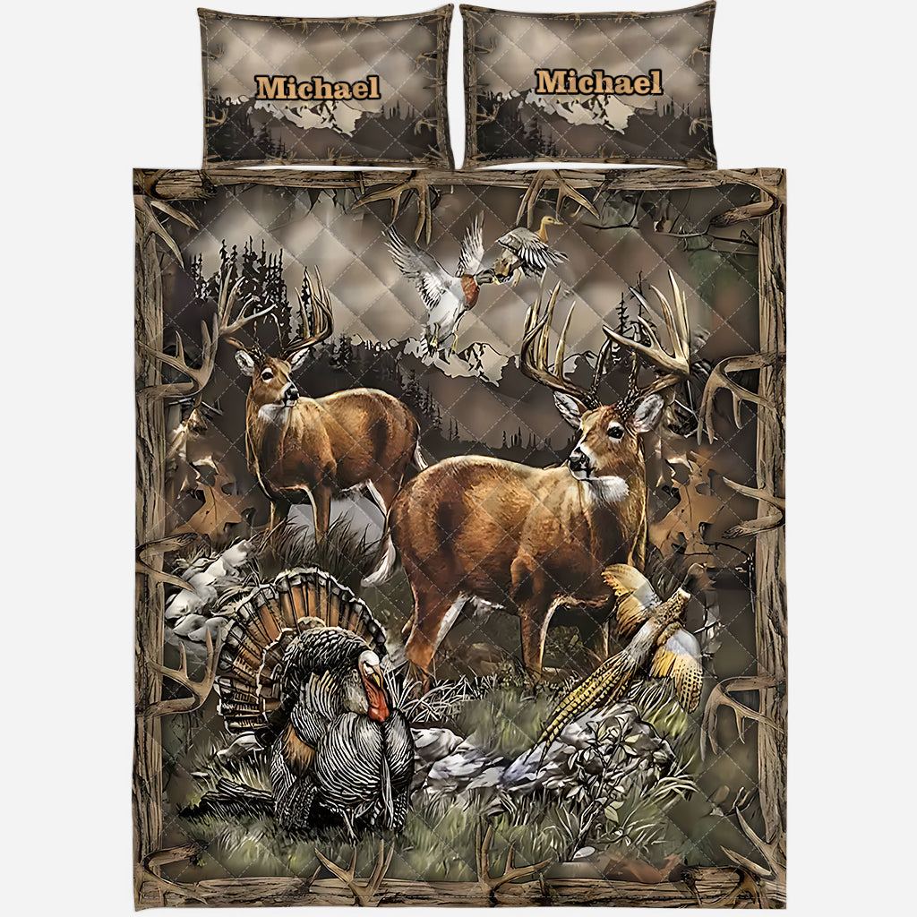 Liebe zur Jagd – Personalisiertes Jagd-Quilt-Set