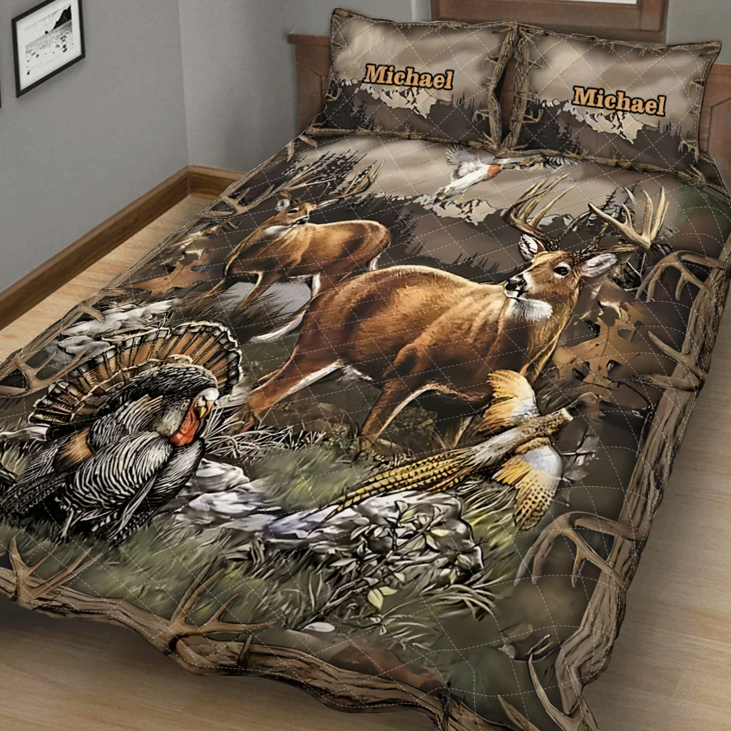 Liebe zur Jagd – Personalisiertes Jagd-Quilt-Set