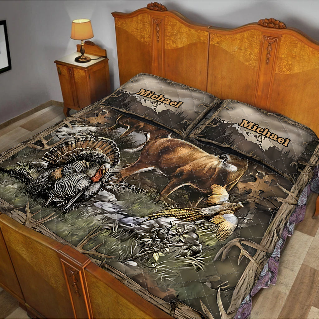 Liebe zur Jagd – Personalisiertes Jagd-Quilt-Set