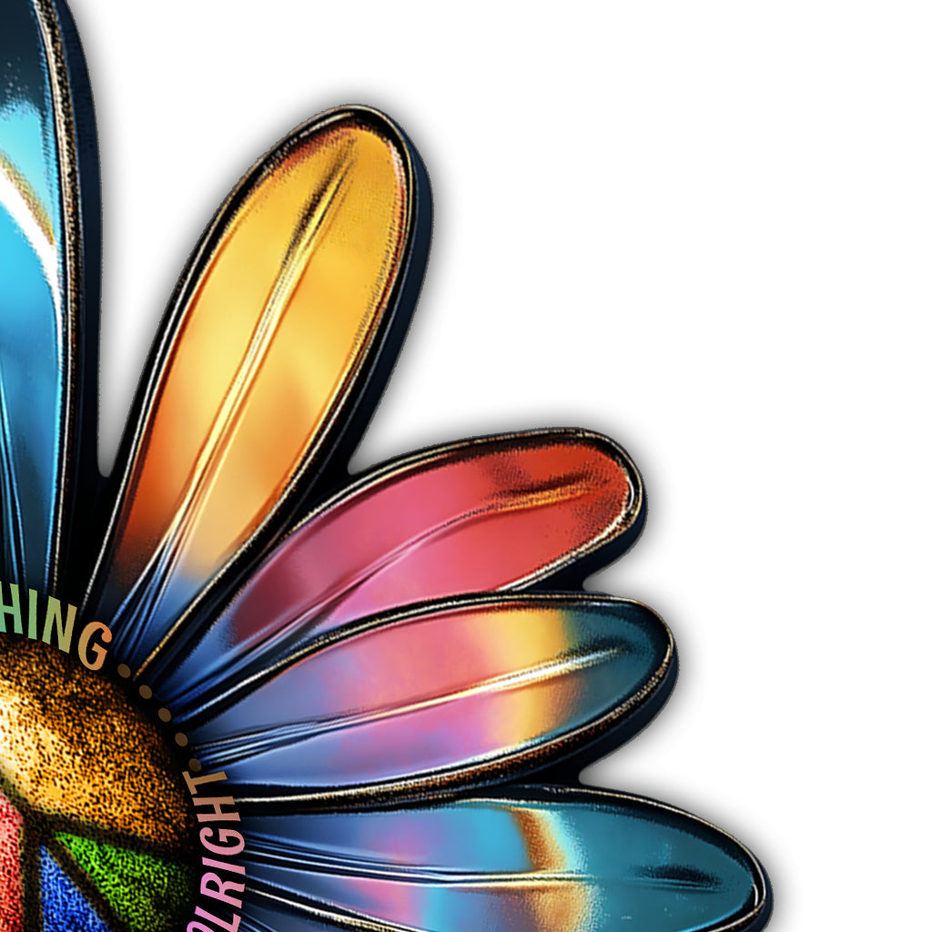 Alles wird gut – personalisiertes Hippie-Metallschild