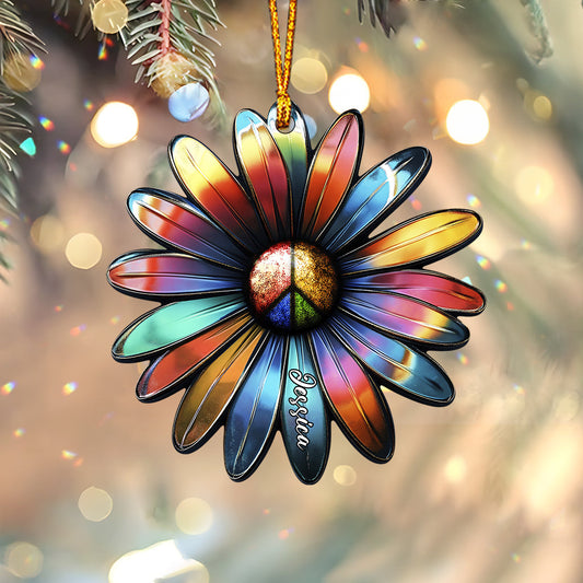 Hippie-Seele – Personalisierter Hippie-Weihnachtsbaumschmuck