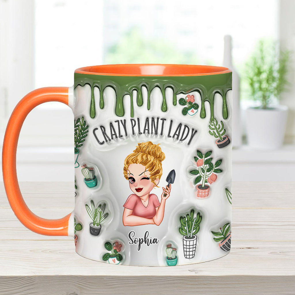 Crazy Plant Lady - Personalized Gardening Accent Mug