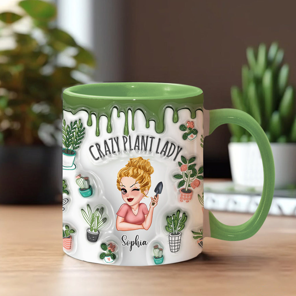 Crazy Plant Lady - Personalized Gardening Accent Mug