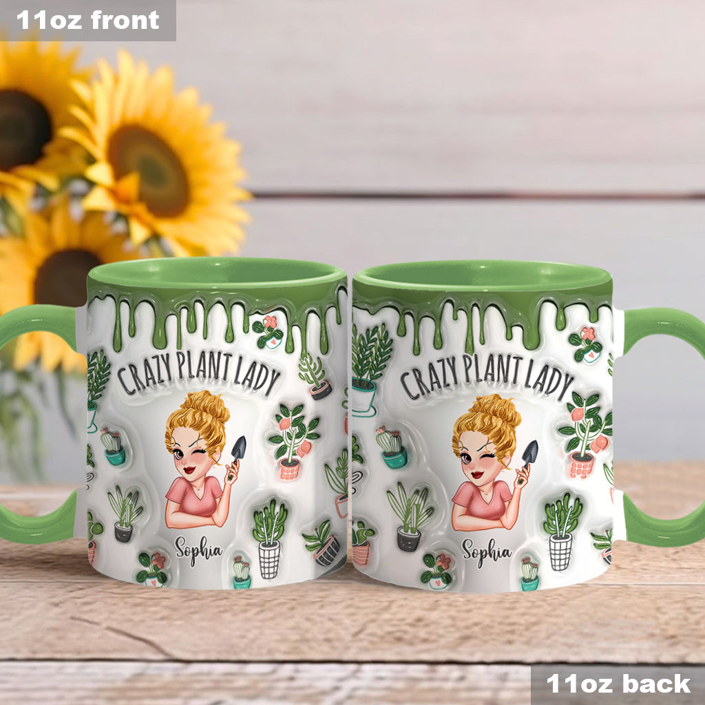 Crazy Plant Lady - Personalized Gardening Accent Mug