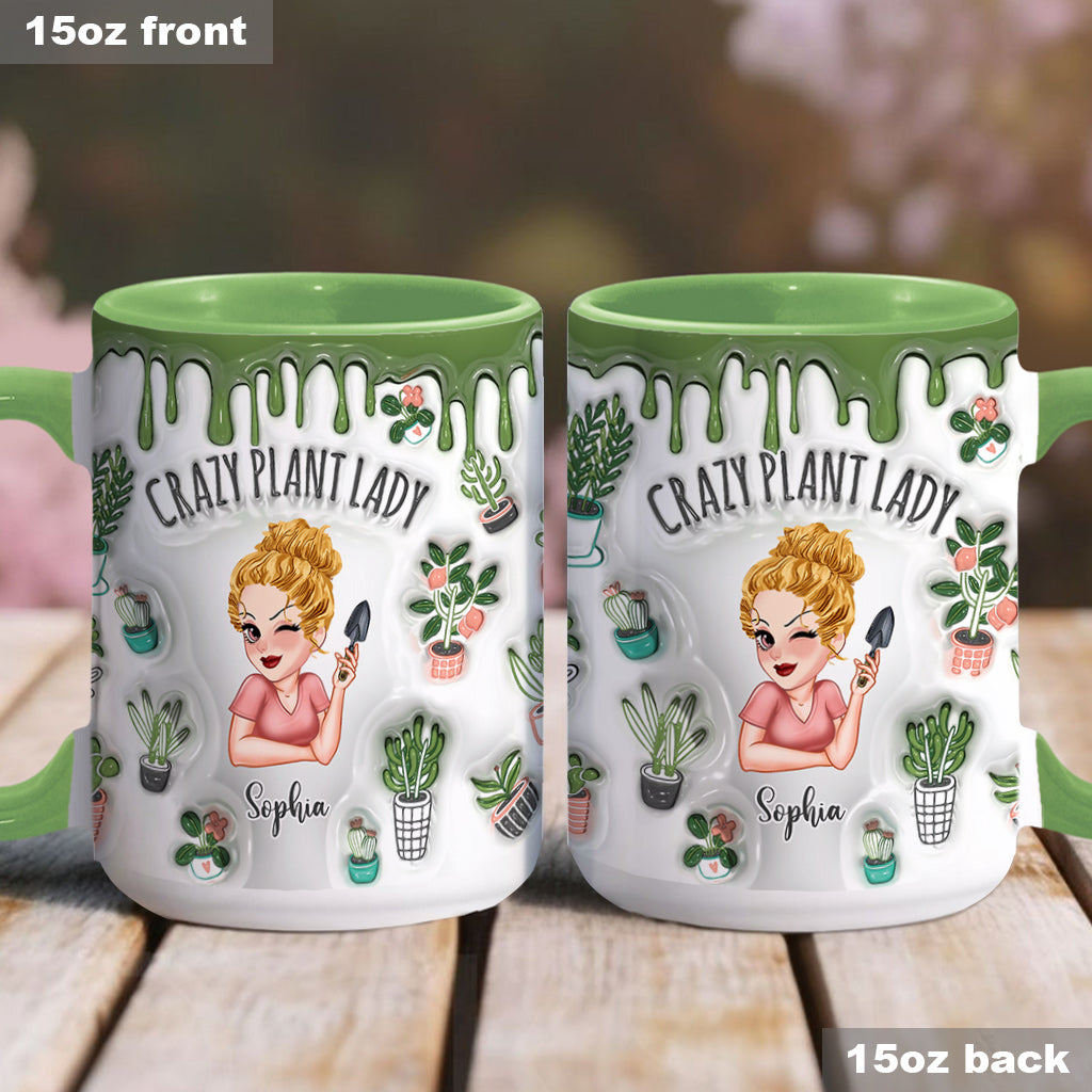Crazy Plant Lady - Personalized Gardening Accent Mug