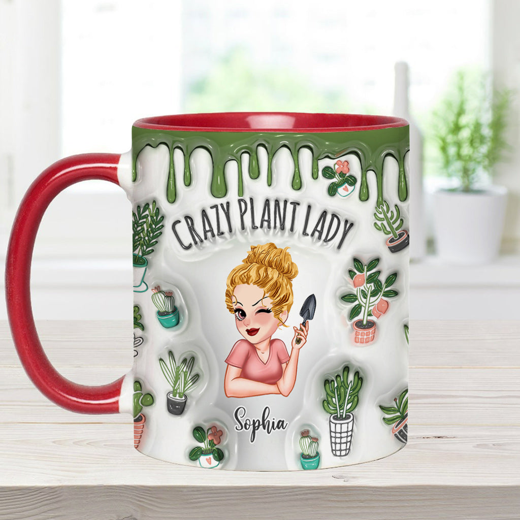 Crazy Plant Lady - Personalized Gardening Accent Mug
