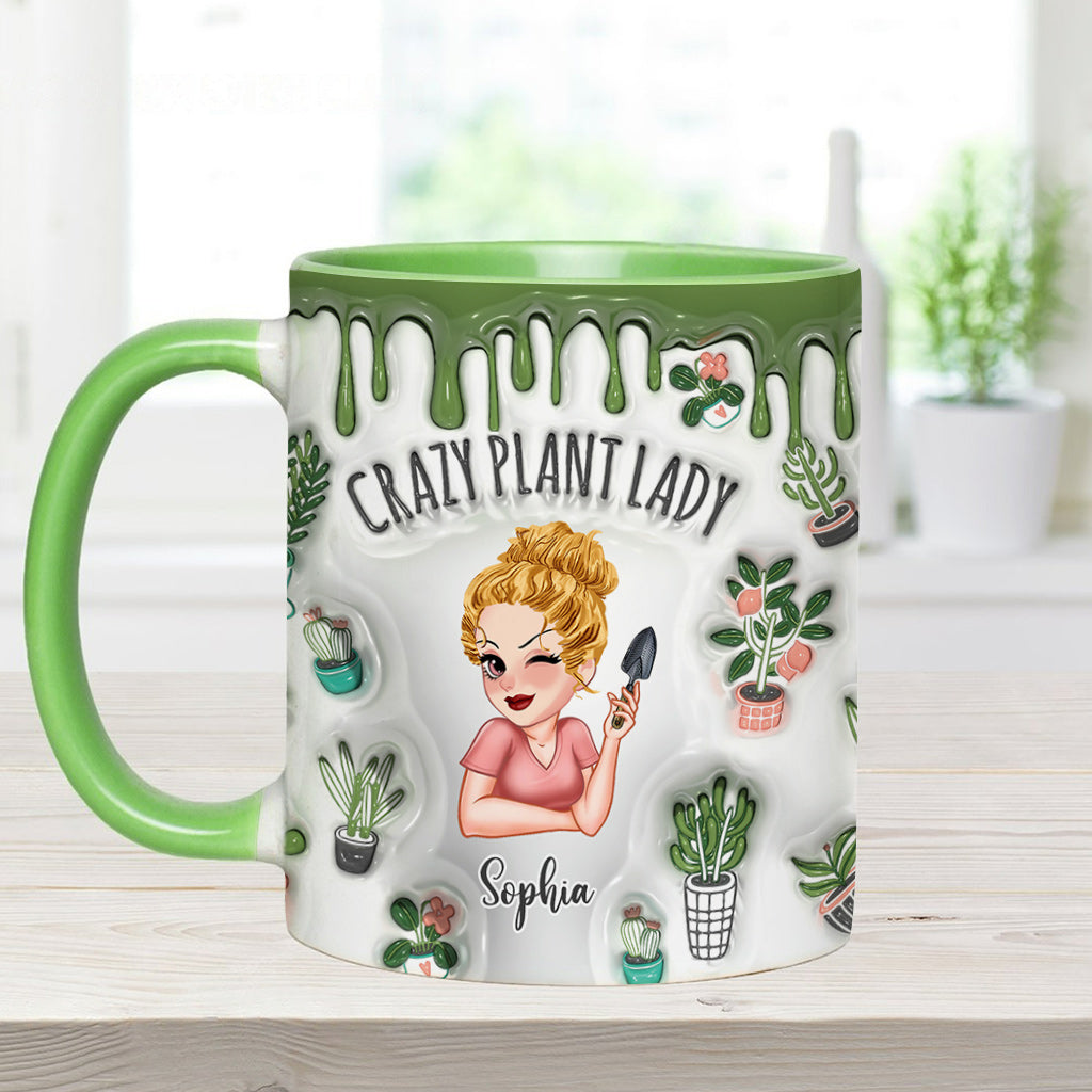 Crazy Plant Lady - Personalized Gardening Accent Mug