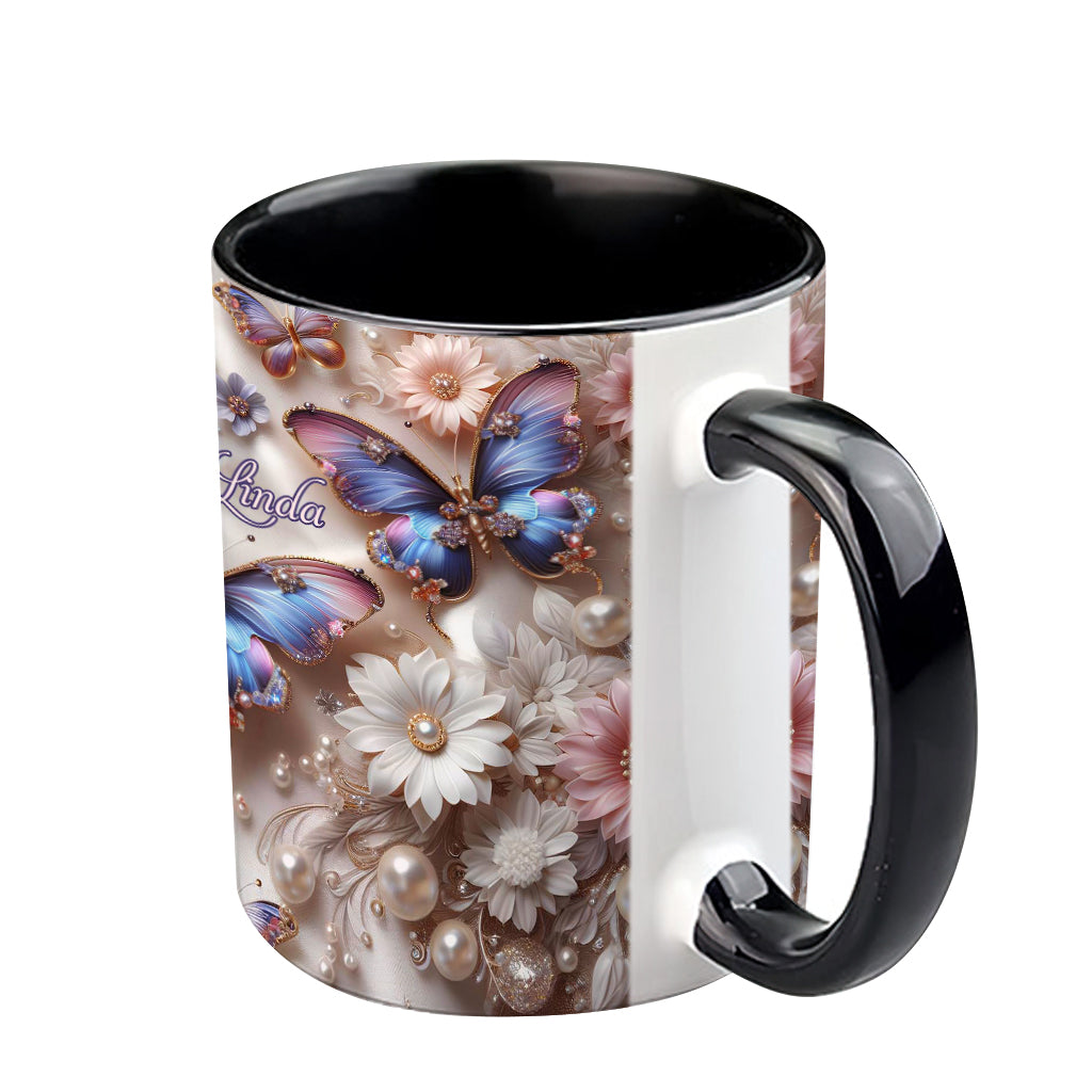 Wunderschöner Schmetterling – personalisierte Tasse mit Schmetterlingsmotiv