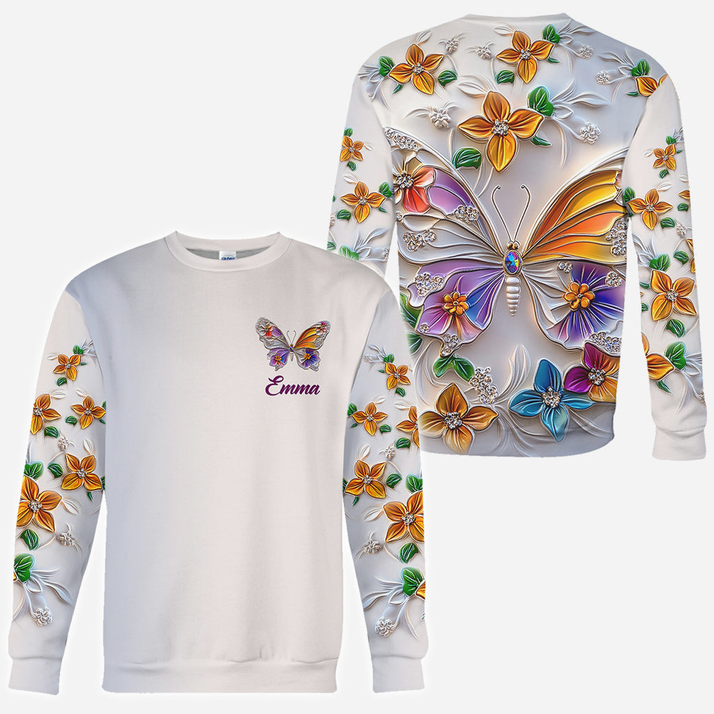 Atemberaubender Schmetterling – personalisiertes T-Shirt mit Schmetterlingsmotiv