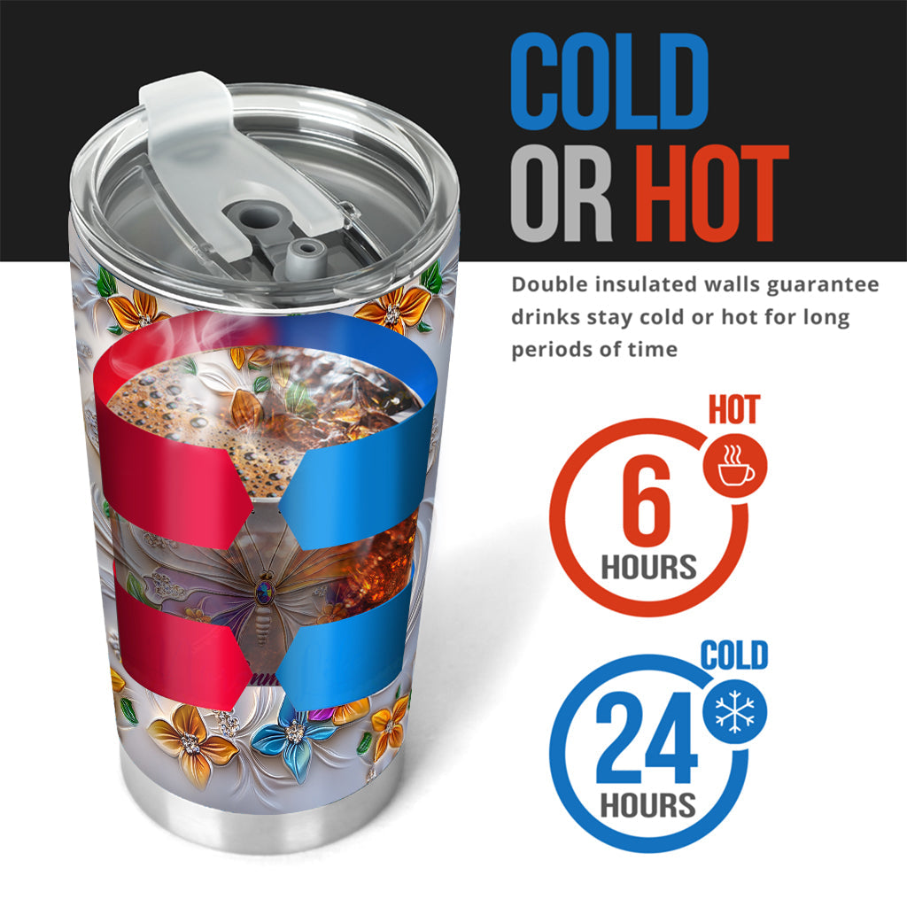 Stunning Butterfly - Personalized Butterfly Tumbler