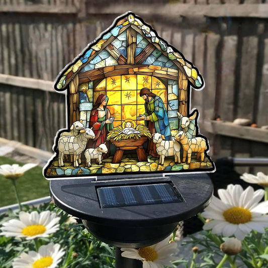 Gott segne euch alle – Solarleuchte für christliche Gärten