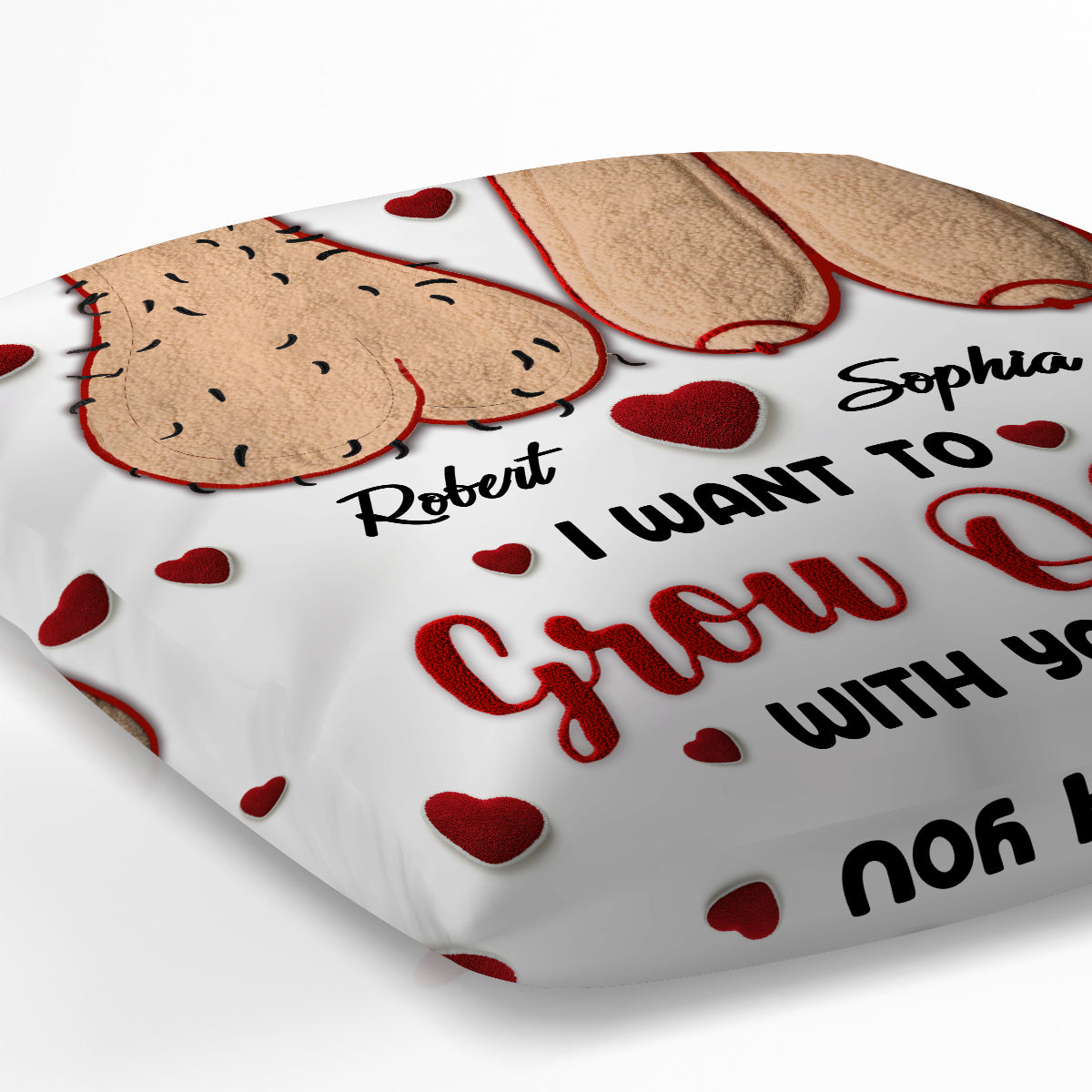 Ich möchte mit dir alt werden – Personalisiertes Pärchenkissen