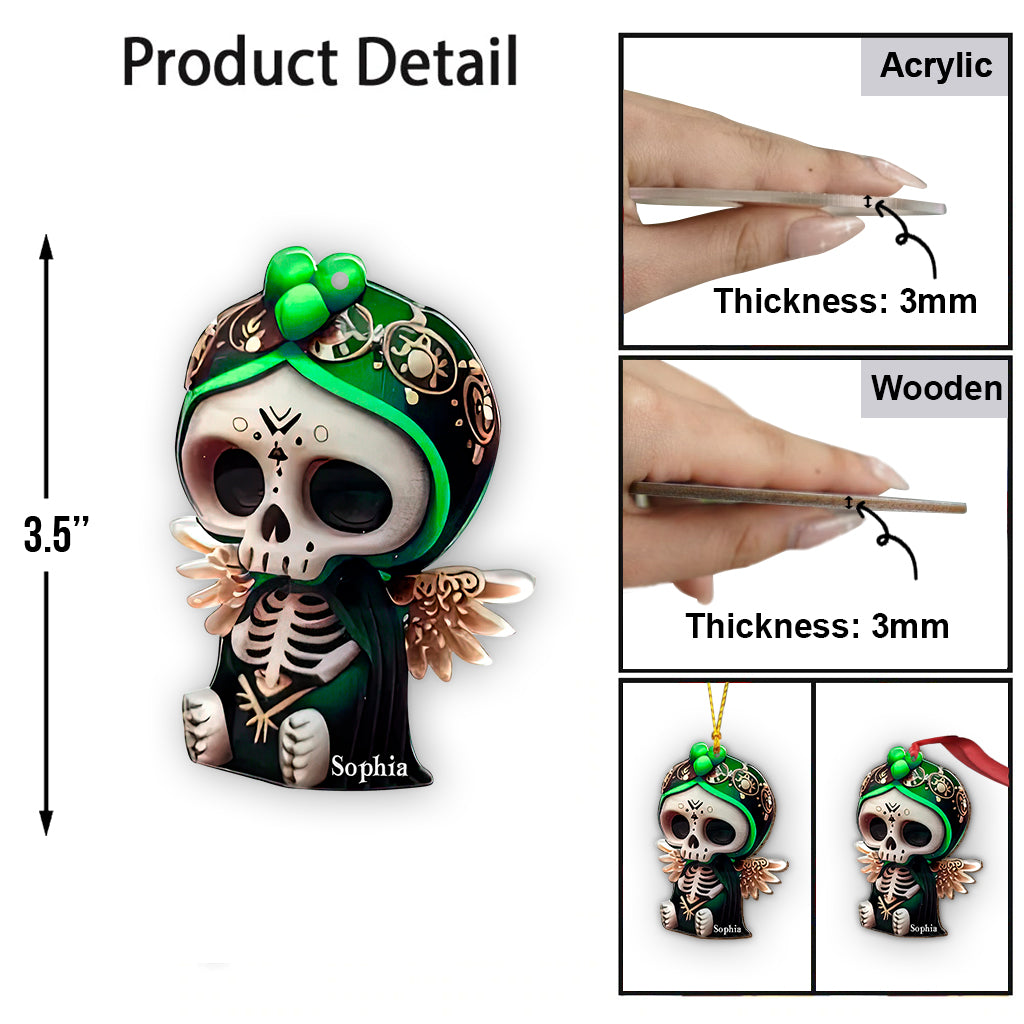 Niedlicher Totenkopf – personalisierter Totenkopf-Anhänger