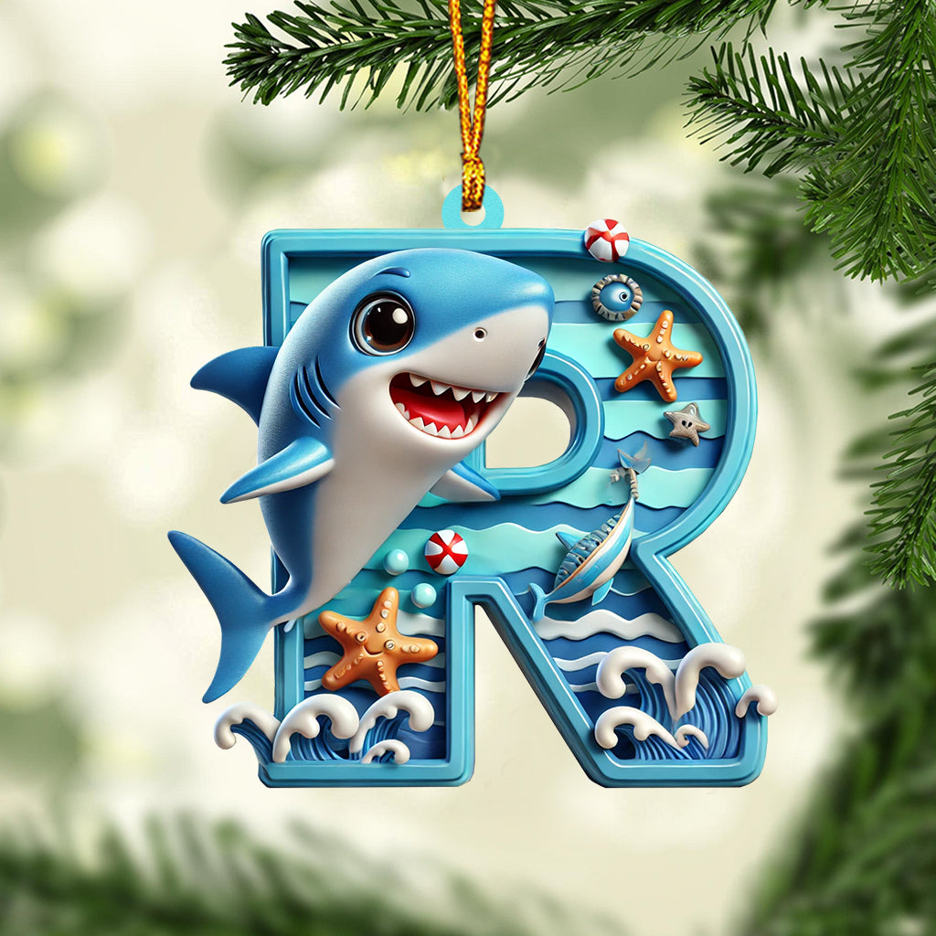 Cute Baby Shark - Personalized Kid Ornament