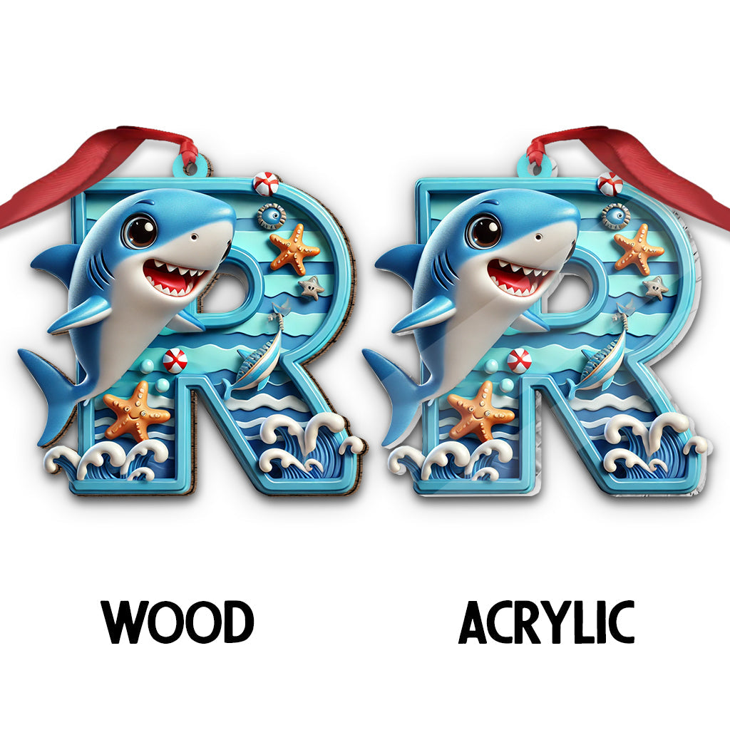 Cute Baby Shark - Personalized Kid Ornament