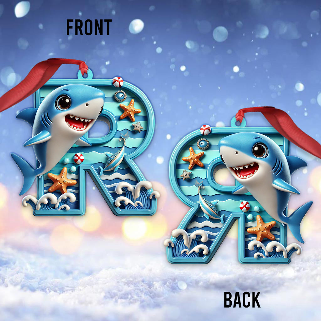 Cute Baby Shark - Personalized Kid Ornament