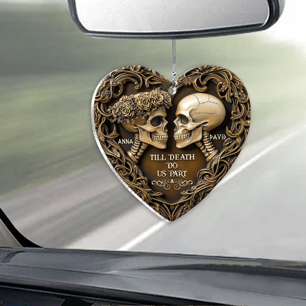 Til Death Do Us Part - Personalized Couple Car Ornament