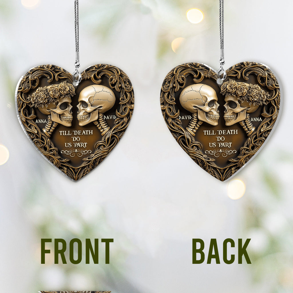 Til Death Do Us Part - Personalized Couple Car Ornament