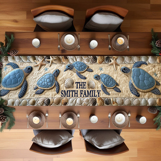Love Turtles - Personalized Turtle Table Runner