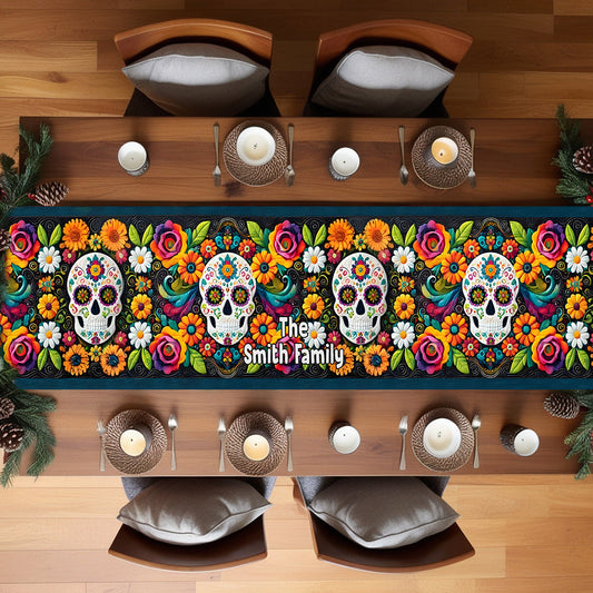 Love Skulls - Personalized Skull Table Runner