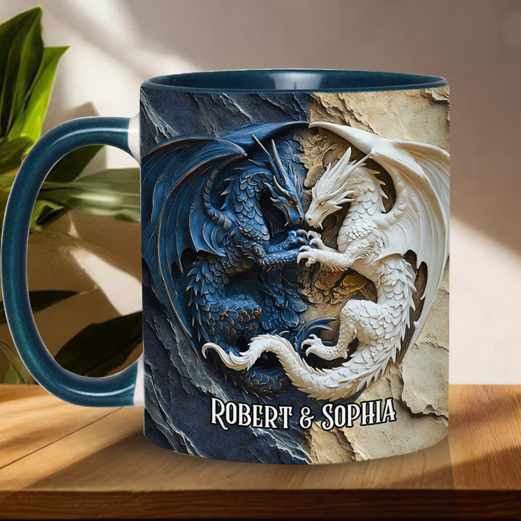 Love Dragons - Personalized Dragon Accent Mug
