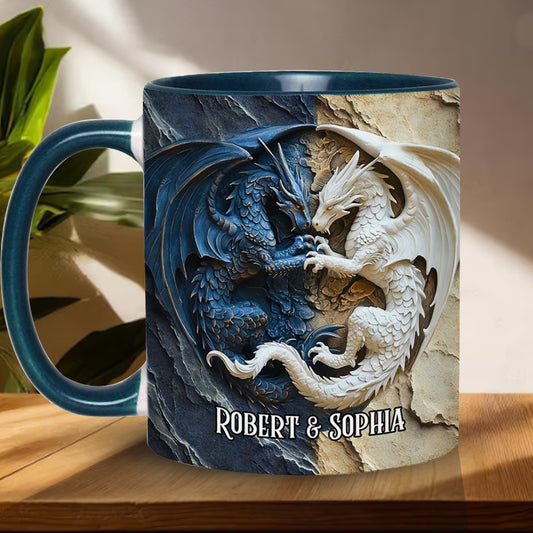 Love Dragons - Personalized Dragon Accent Mug