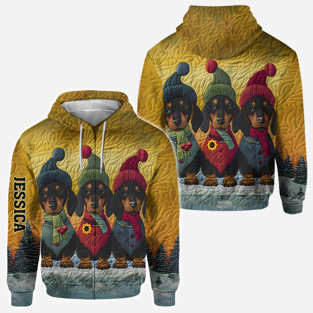 Love Dachshund - Personalized Dachshund All Over Shirt