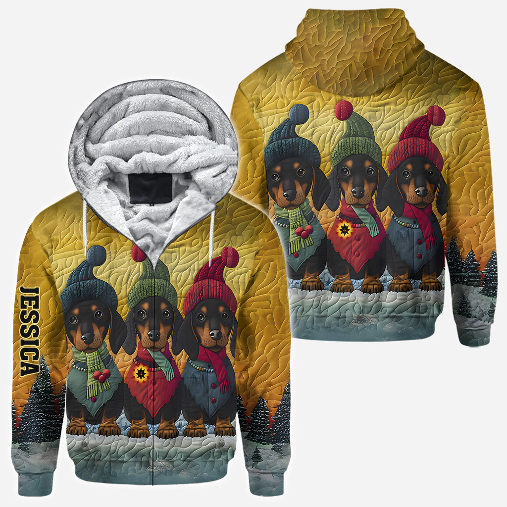 Love Dachshund - Personalized Dachshund All Over Shirt