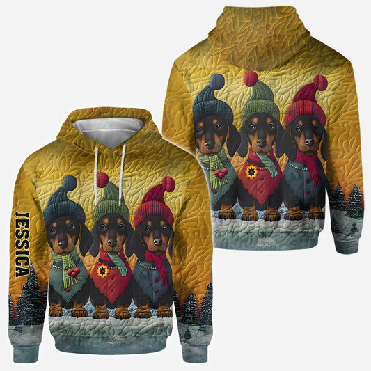 Love Dachshund - Personalized Dachshund All Over Shirt