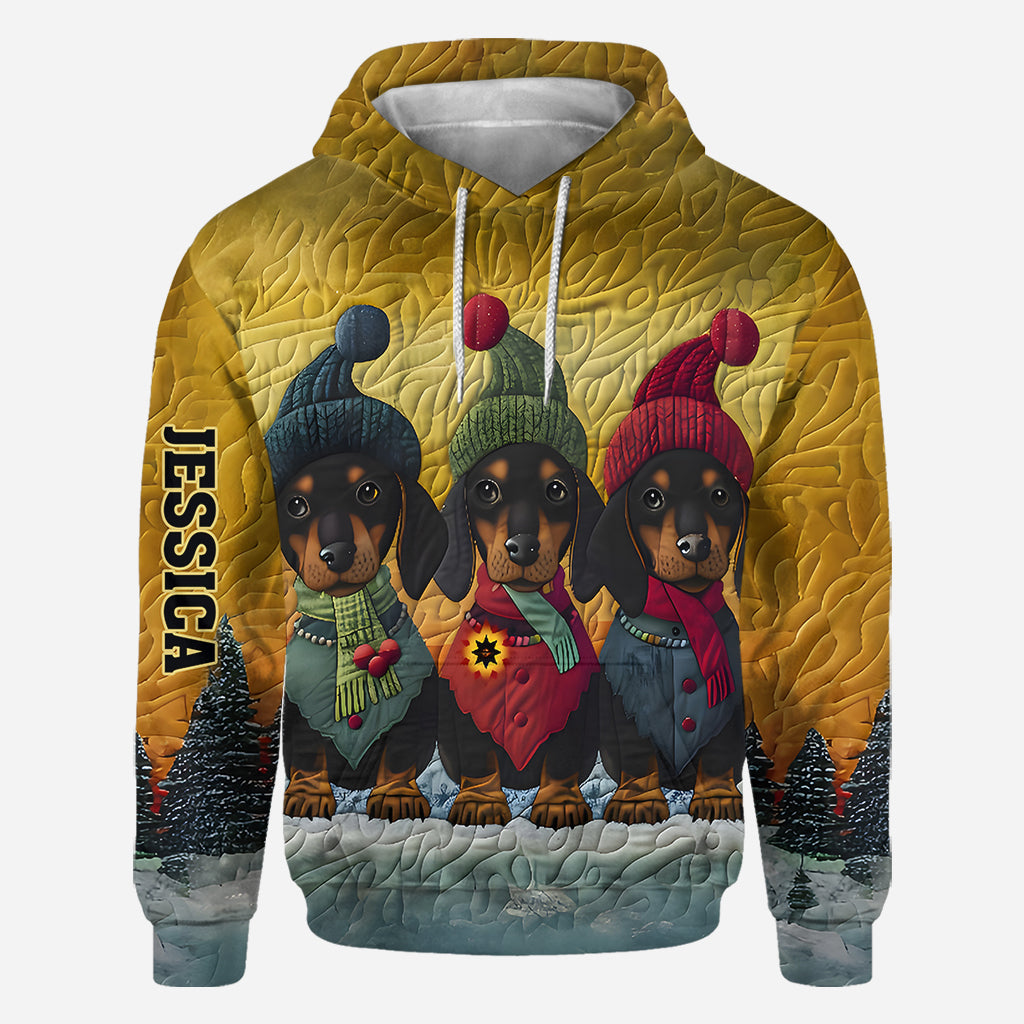 Love Dachshund - Personalized Dachshund All Over Shirt