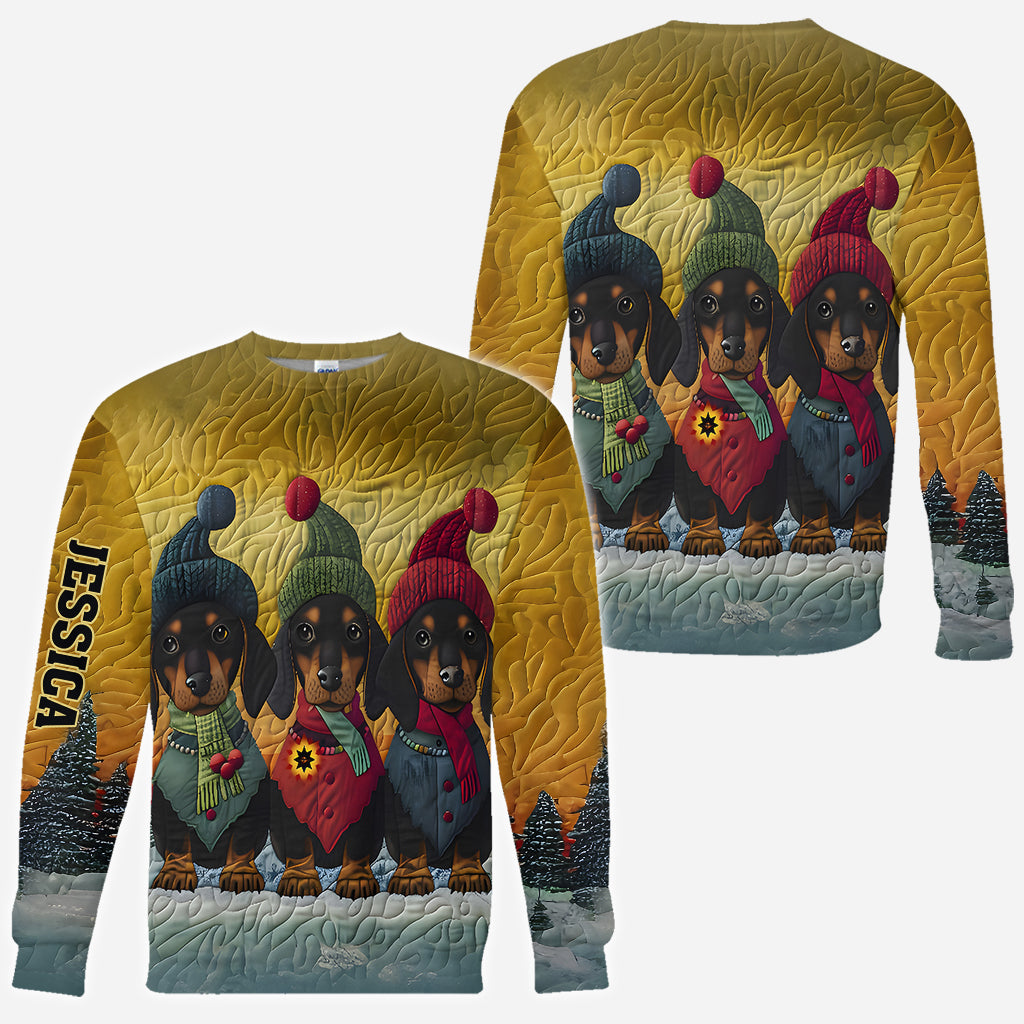 Love Dachshund - Personalized Dachshund All Over Shirt