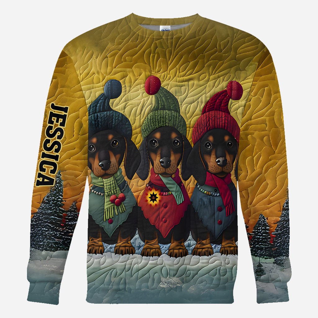 Love Dachshund - Personalized Dachshund All Over Shirt