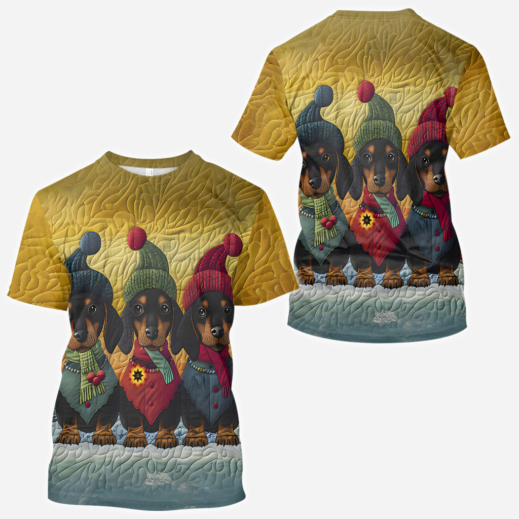 Love Dachshund - Personalized Dachshund All Over Shirt