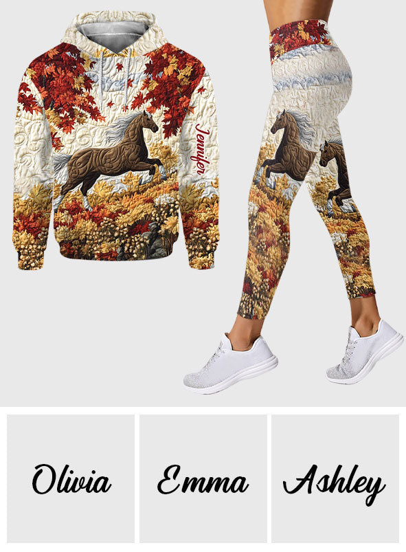 Pferdeliebe – Personalisierter Pferde-Hoodie und Leggings